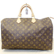 LOUIS VUITTON Speedy 40 Monogram Canvas Brown Satchel Bag