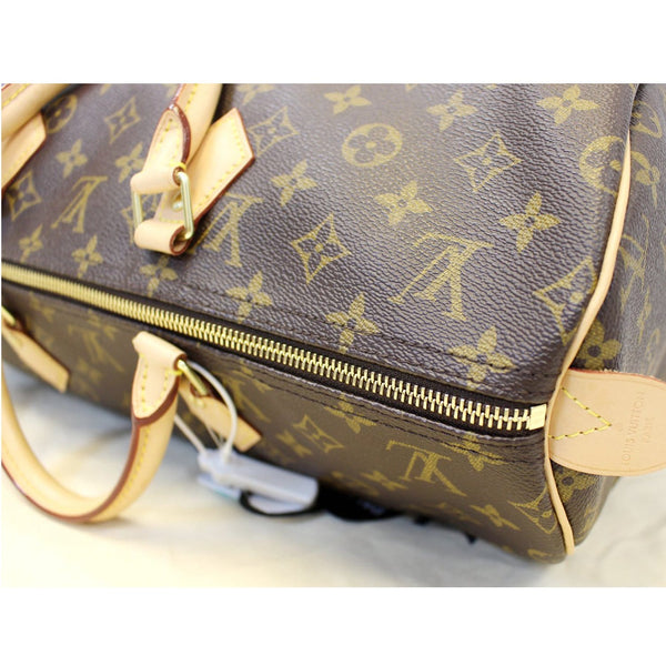 LOUIS VUITTON Speedy 40 Monogram Canvas Brown Satchel Bag