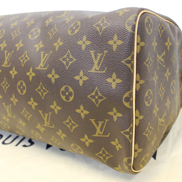 LOUIS VUITTON Speedy 40 Monogram Canvas Brown Satchel Bag