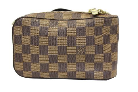 LOUIS VUITTON Damier Canvas Geronimos Brown Hip Bag