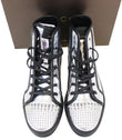 GUCCI Womens Metallic Leather High Top Studs Sneakers Size 41 G US 11.5 370875