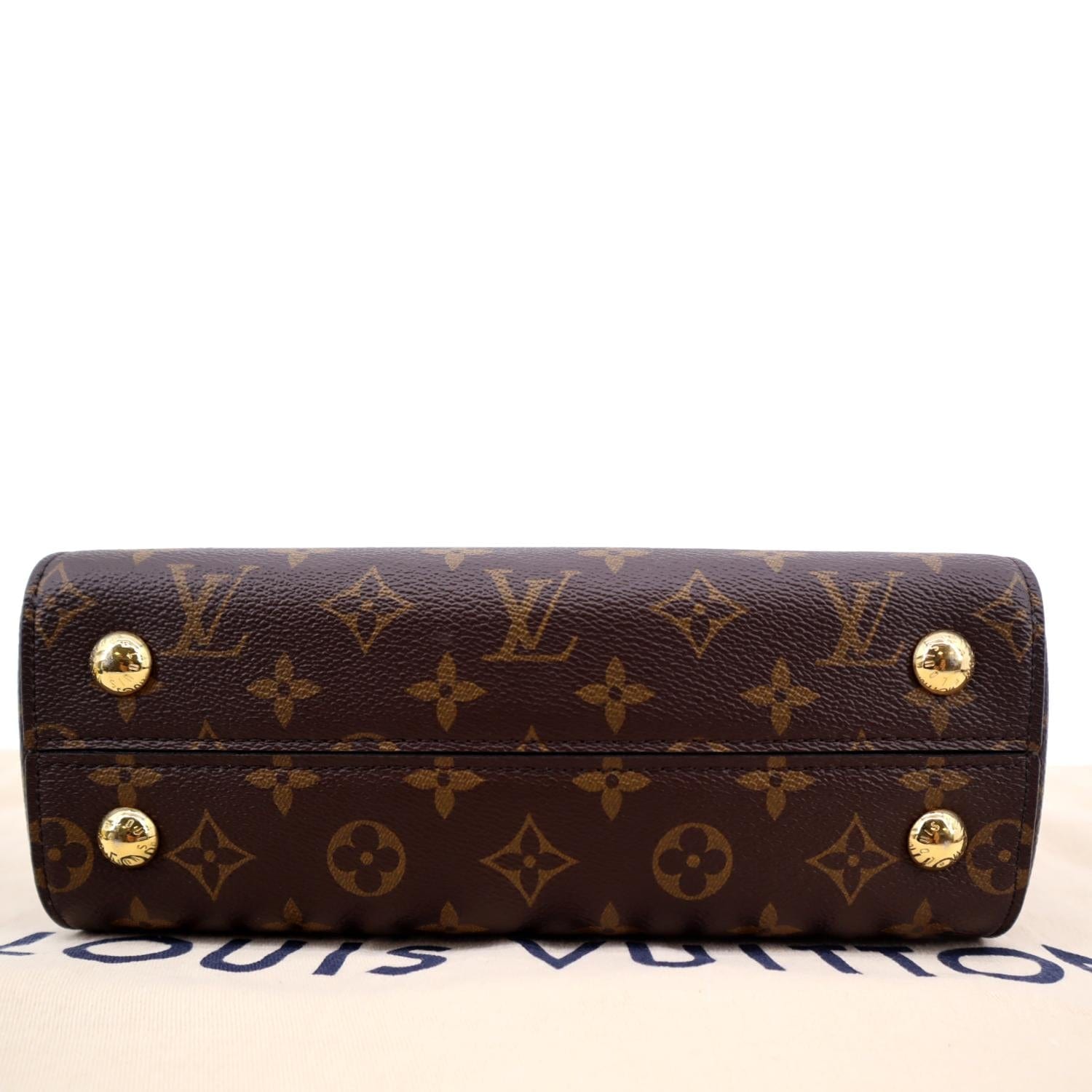 Louis Vuitton Cluny Top Handle Bag Monogram Canvas BB Brown