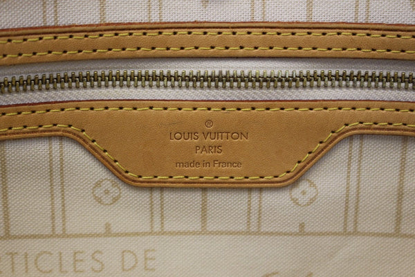 LOUIS VUITTON Damier Azur Neverfull GM Brown Tote Shoulder Bag