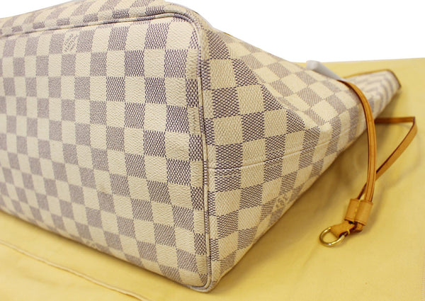 LOUIS VUITTON Damier Azur Neverfull GM Brown Tote Shoulder Bag