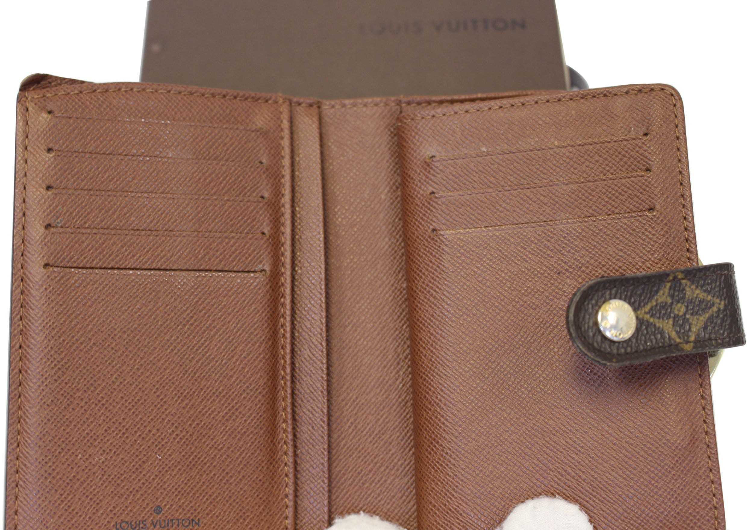LOUIS VUITTON Vintage French Kisslock Wallet, Monogram, Date Code: SD0084