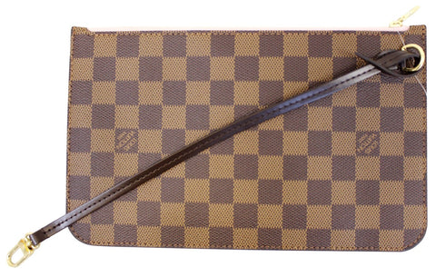 LOUIS VUITTON Damier Ebene Pouch For Neverfull MM