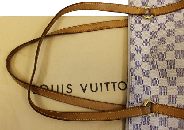Louis Vuitton Totally GM Damier Azur Tote Shoulder Bag- lv strap