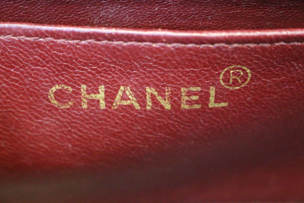 Chanel Shoulder Bag - CHANEL Purse Vertical Caviar Leather - logo