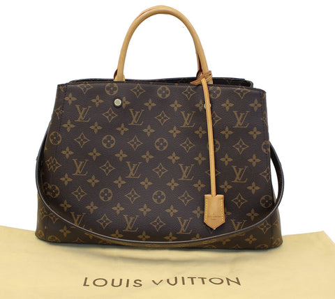LOUIS VUITTON Monogram Canvas Montaigne GM Shoulder Handbag