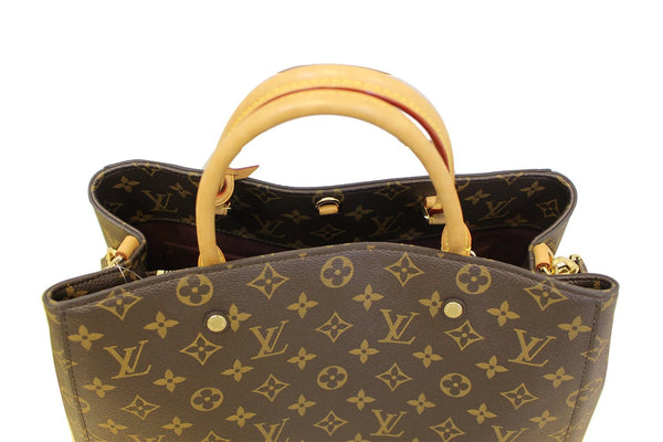 LOUIS VUITTON Monogram Canvas Montaigne GM Shoulder Handbag