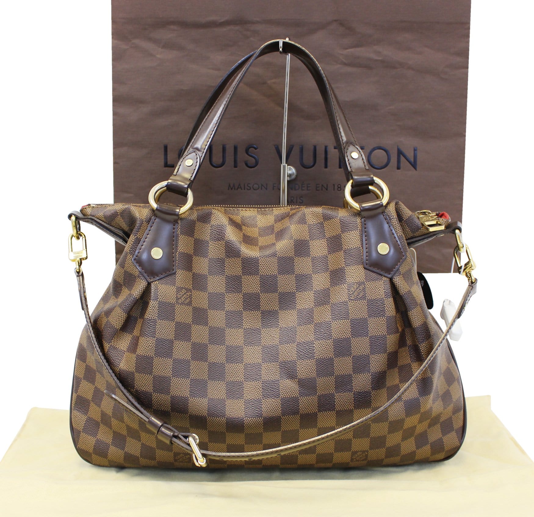 Authentic Louis Vuitton Damier Evora MM Bag, Luxury, Bags