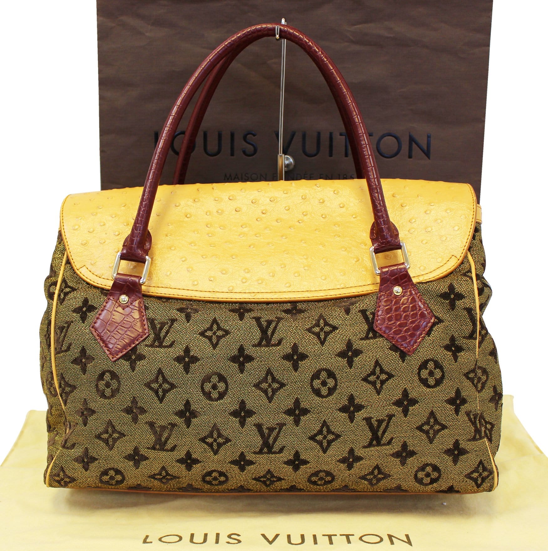 Sell Louis Vuitton Limited Edition Ostrich And Suede Monogram