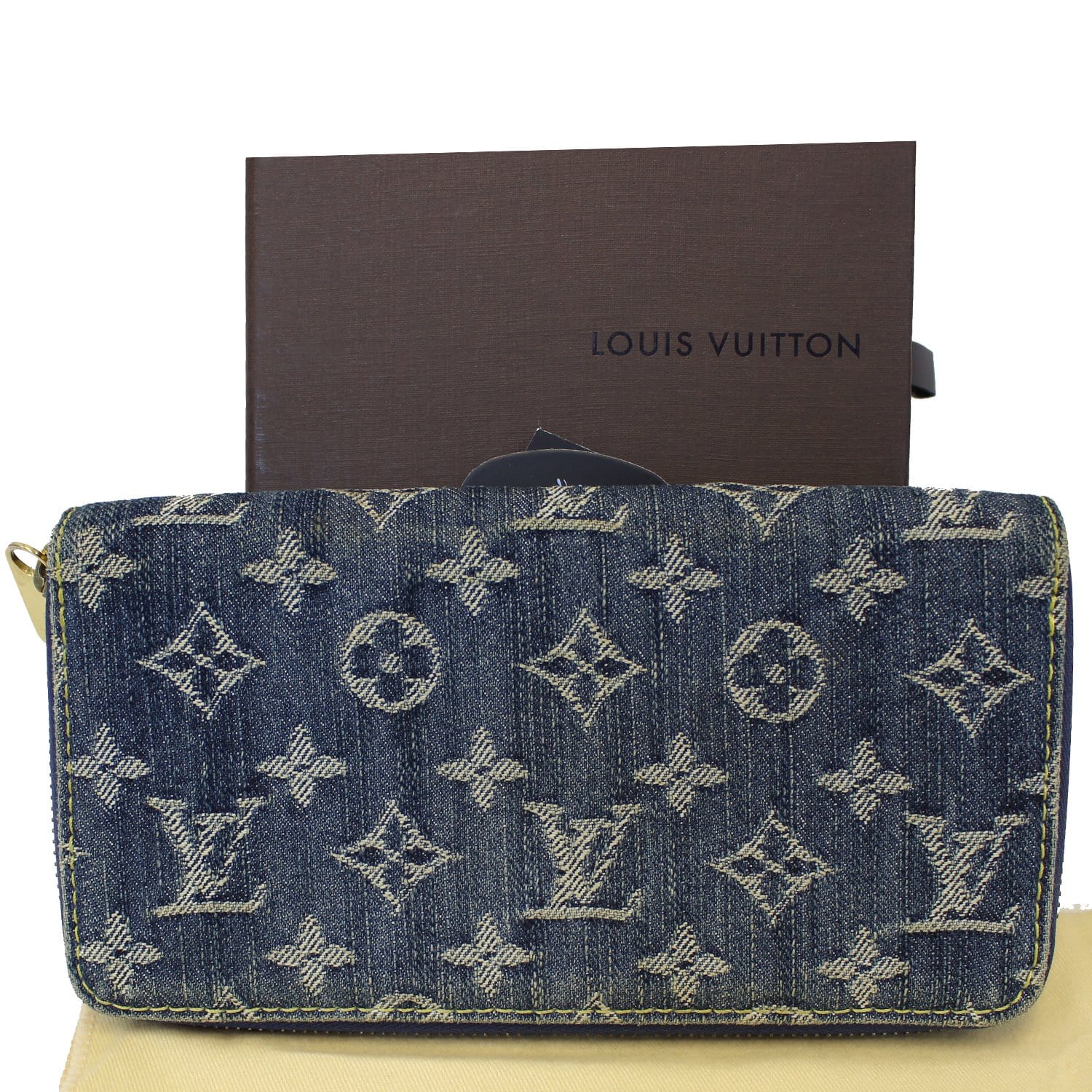 Louis Vuitton Sarah Wallet NM Monogram Jacquard Denim Blue 231646127