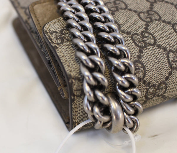 GUCCI Dionysus Mini GG Supreme Coated Canvas Shoulder Bag