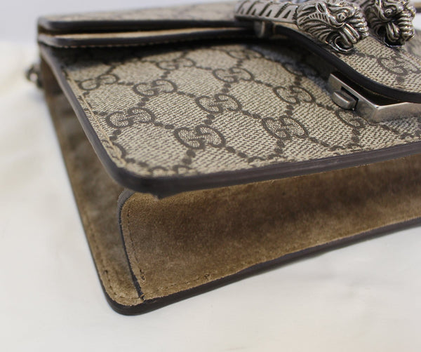 GUCCI Dionysus Mini GG Supreme Coated Canvas Shoulder Bag