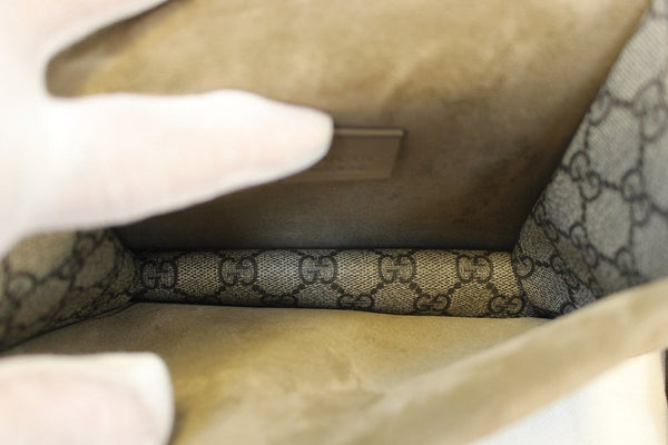 GUCCI Dionysus Mini GG Supreme Coated Canvas Shoulder Bag