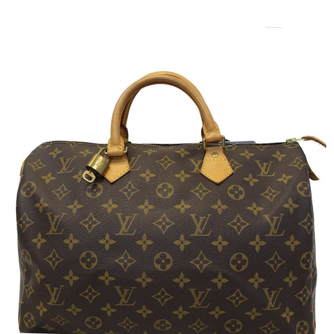 LOUIS VUITTON Speedy 35 Monogram Canvas Satchel Bag
