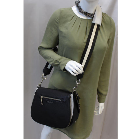 Marc Jacobs Gotham Nomad Small Saddle Crossbody Bag Black