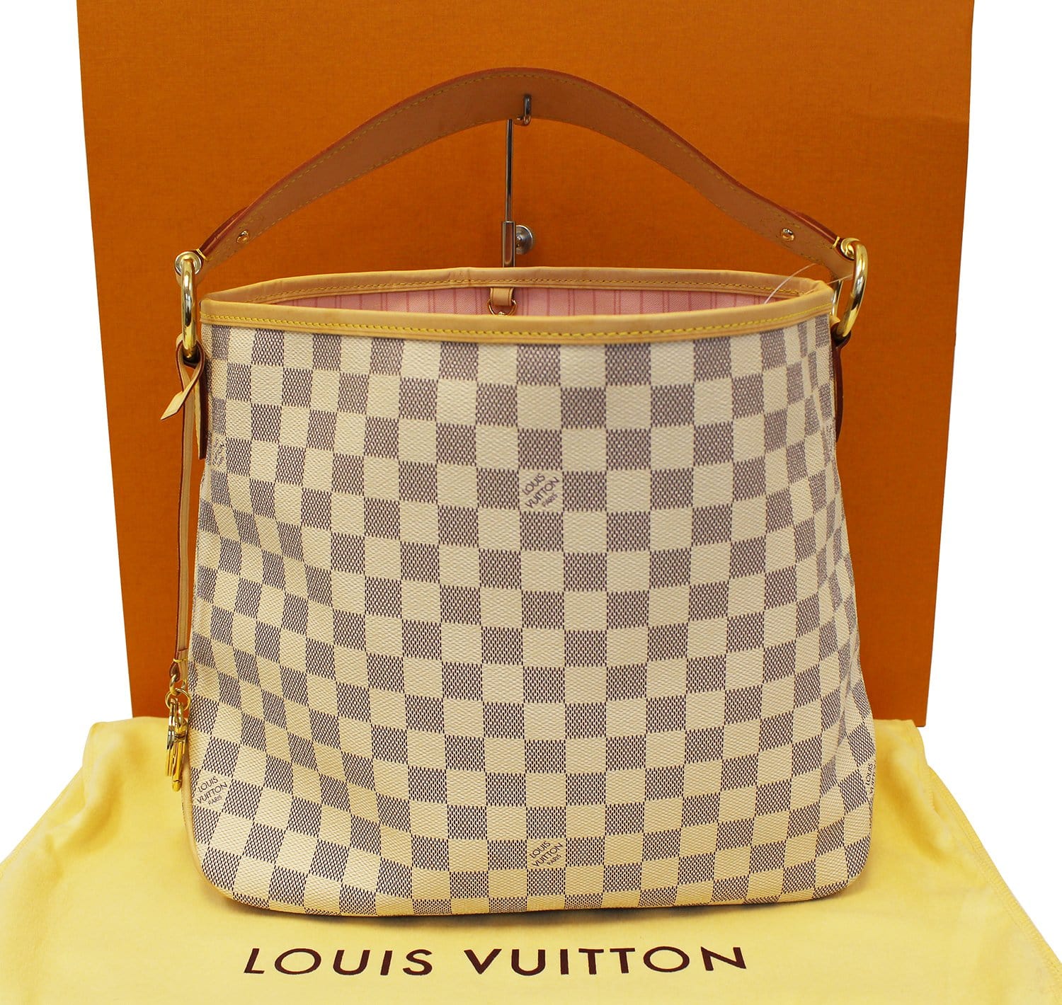 LOUIS VUITTON Shoulder Bag Pre Owned Damier Azur Delightful PM NM