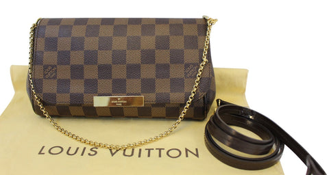 LOUIS VUITTON Damier Ebene Favorite PM Bag