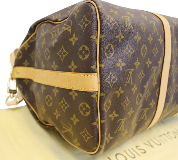 LOUIS VUITTON Monogram Canvas Keepall 50 Bandouliere Travel Bag
