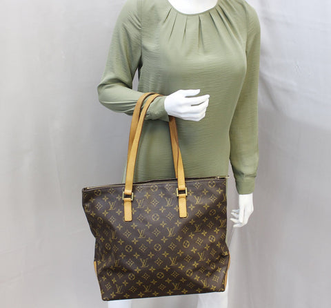 LOUIS VUITTON Monogram Canvas Cabas Mezzo Shoulder Bag