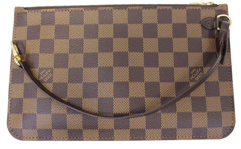 LOUIS VUITTON Damier Ebene Pochette Wristlet Pouch Neverfull MM