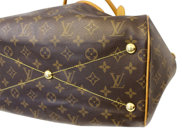 Louis Vuitton Tivoli GM Monogram Tote Shoulder Bag - side view