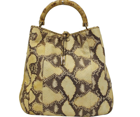 Salvatore Ferragamo kitty Python Leather Hobo Bag - Final Call