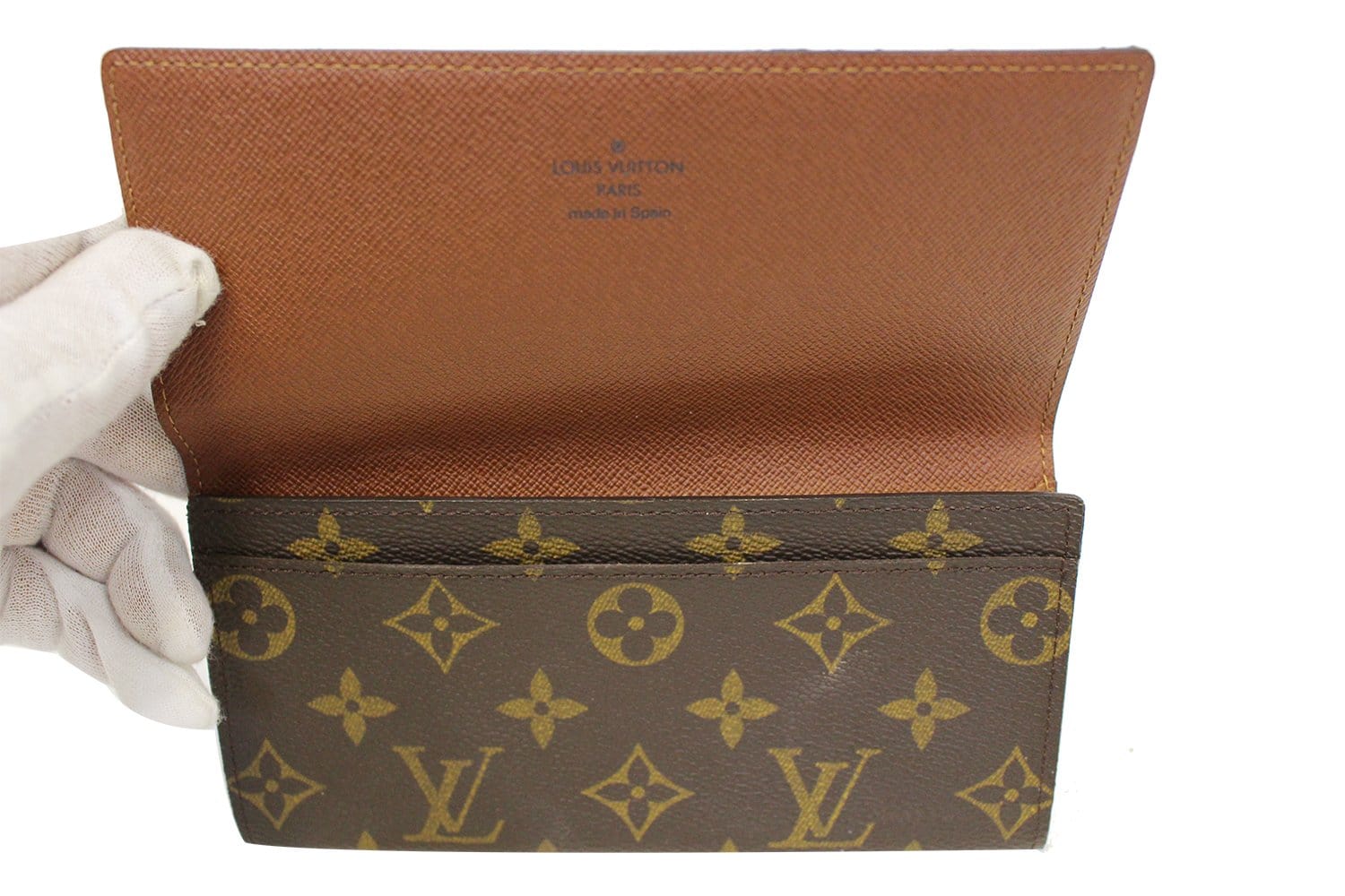 Louis Vuitton Brown Checkered Wallet - 3 For Sale on 1stDibs