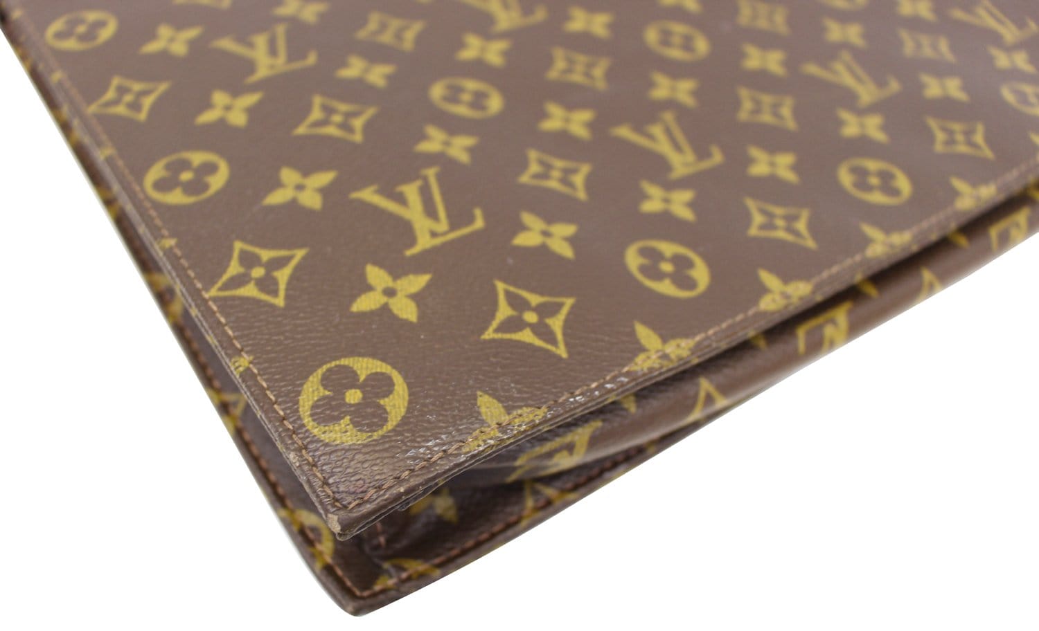 Louis Vuitton President Classuer Attache Briefcase Hard Trunk 239750 Brown  Monogram Canvas Laptop Bag, Louis Vuitton