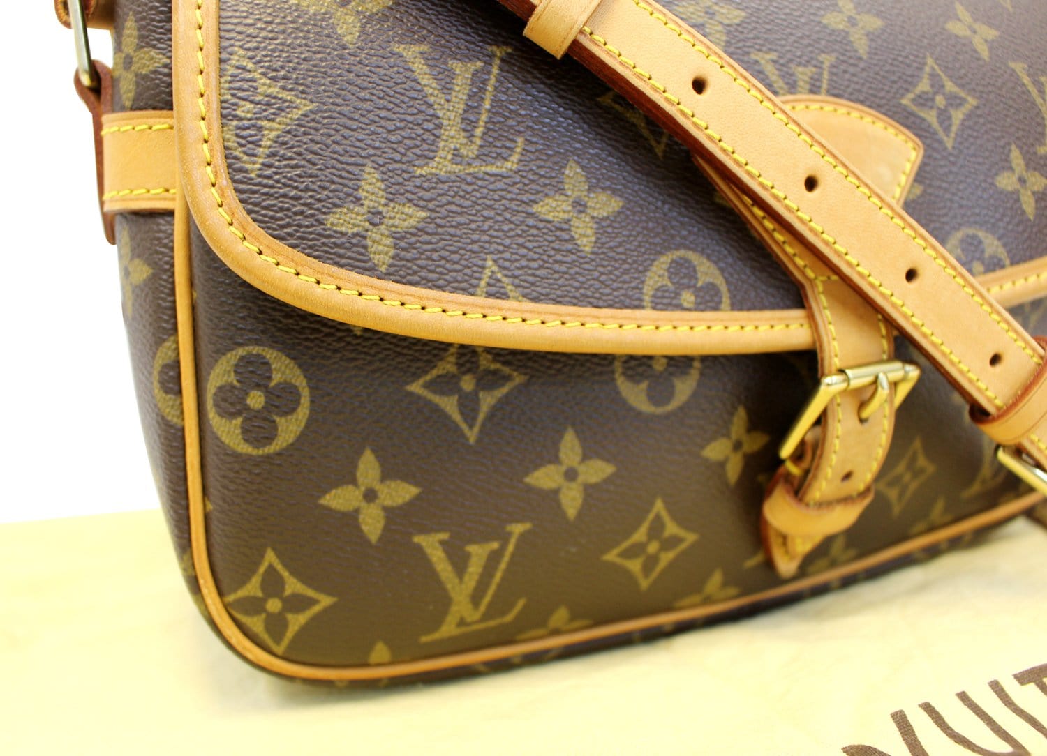 Louis Vuitton Sac Gibeciere Monogram Canvas Messenger Shoulder Bag
