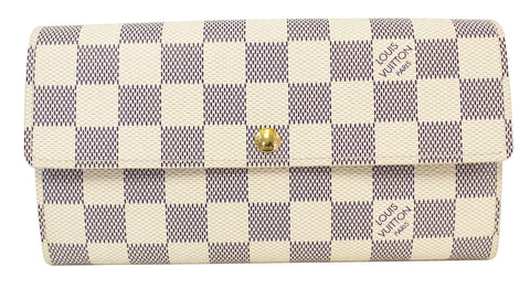 LOUIS VUITTON Damier Azur Canvas Sarah Wallet
