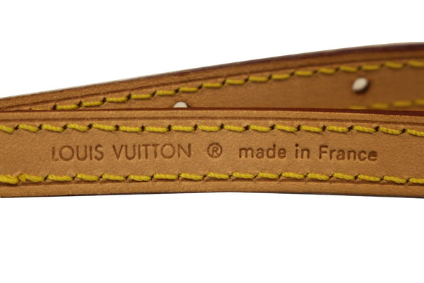 LOUIS VUITTON Leather Shoulder Strap Beige