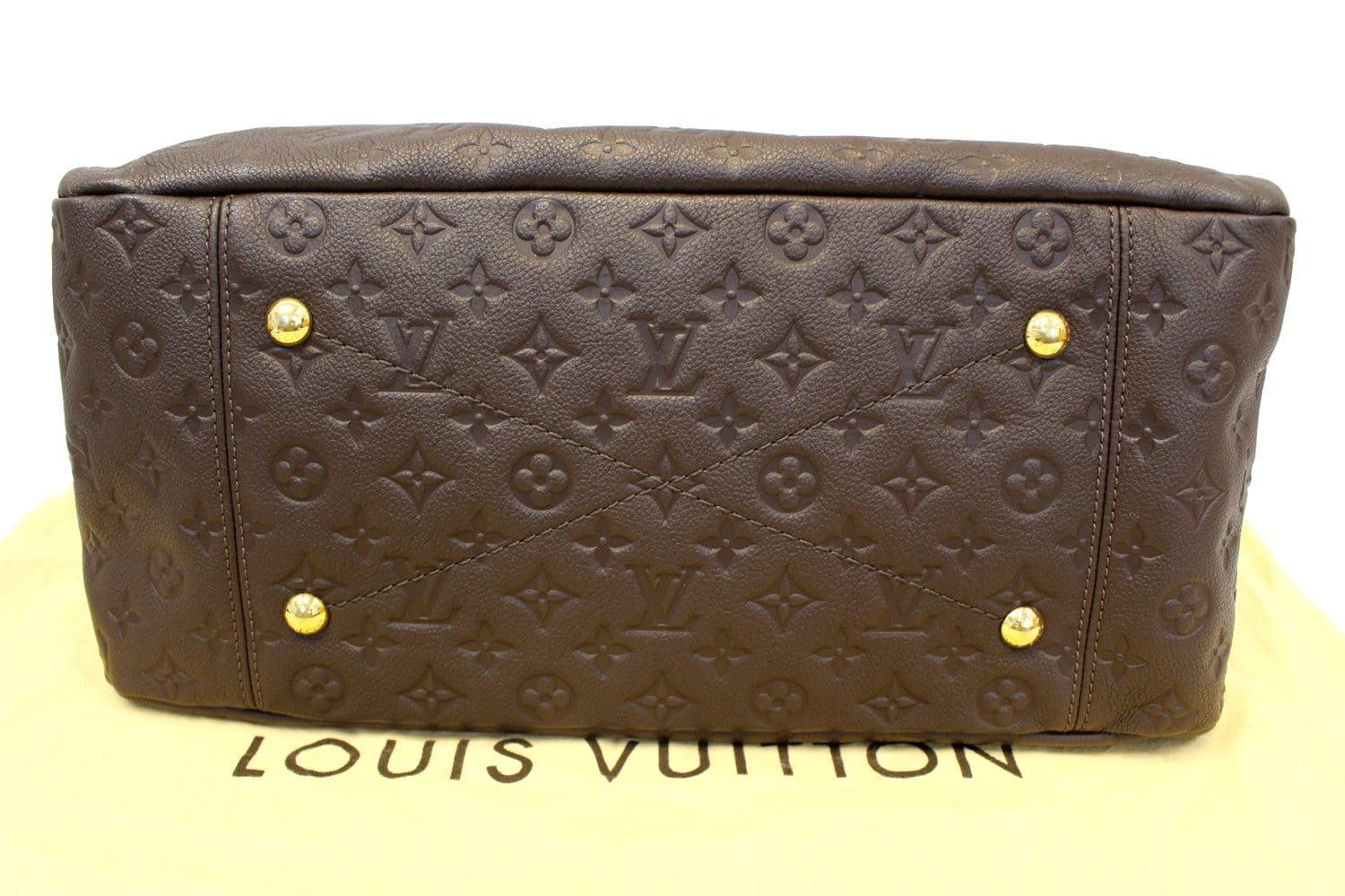 Sac Lumineuse MM en cuir monogram empreinte terre - Louis Vuitton