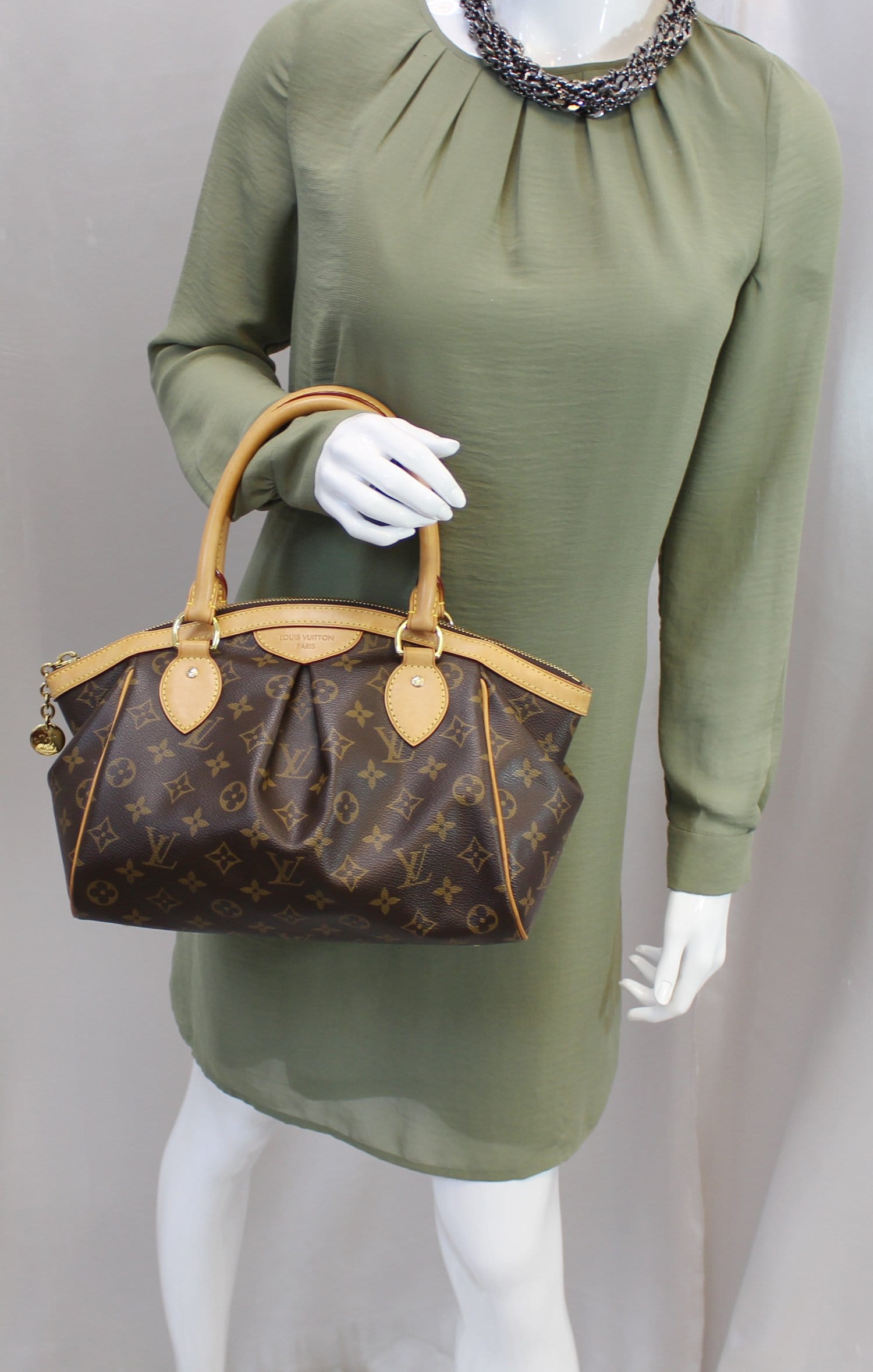 Louis Vuitton Tivoli PM Canvas Shoulder Handbag - Lv Tivoli