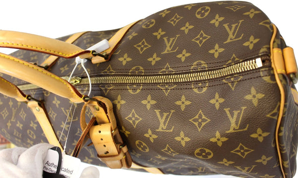 LOUIS VUITTON Monogram Canvas Keepall Bandouliere 55 Travel Bag