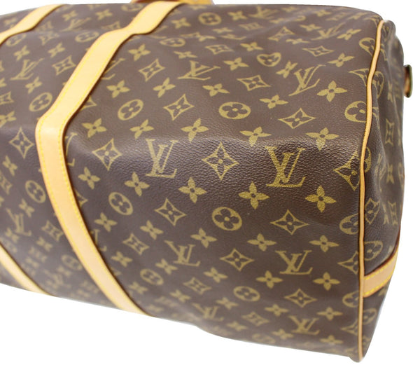 LOUIS VUITTON Monogram Canvas Keepall Bandouliere 55 Travel Bag