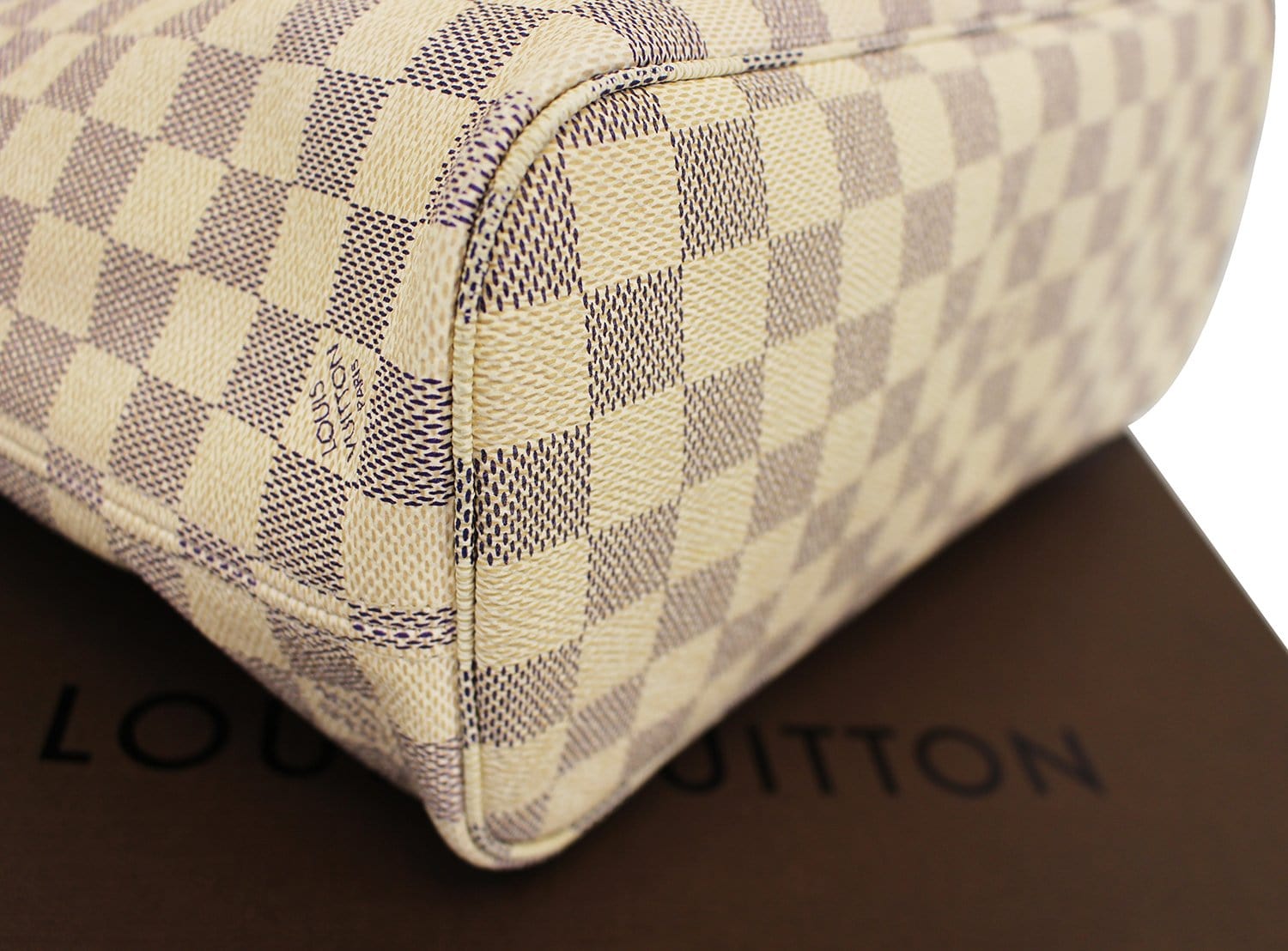 Louis Vuitton Damier Azur Leather Fabric
