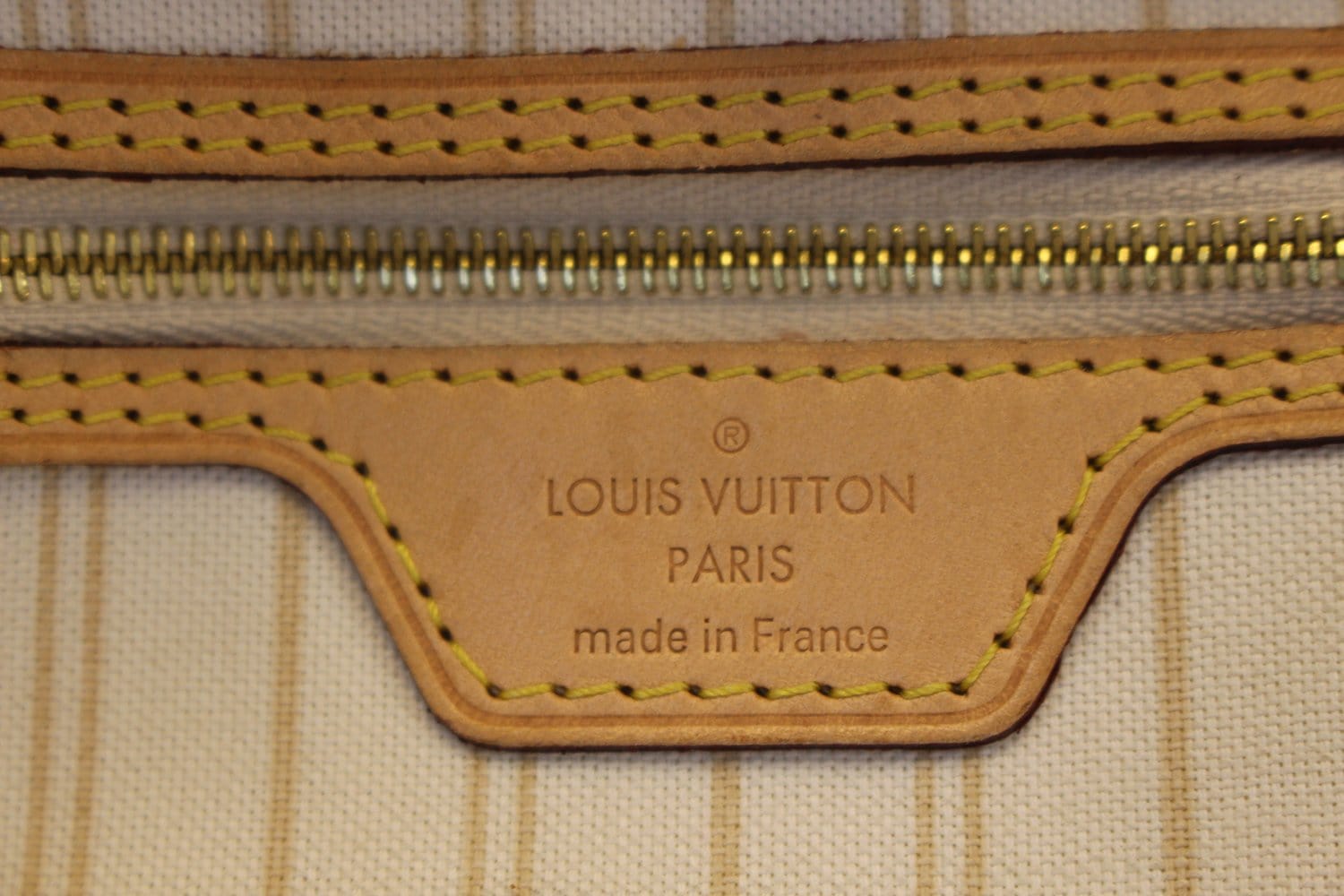 Beige Louis Vuitton Damier Azur Neverfull PM Tote Bag – Designer Revival