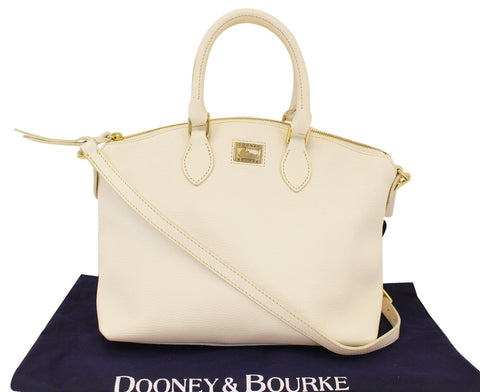DOONEY & BOURKE White Leather Shoulder Bag