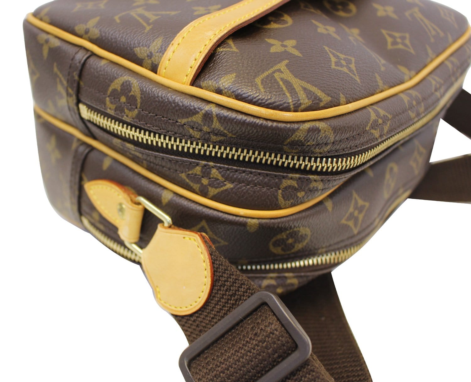 Brown Cotton Louis Vuitton Wallet, Brown Louis Vuitton Monogram Reporter PM  Crossbody Bag