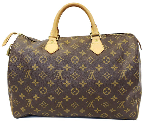 LOUIS VUITTON Monogram Canvas Speedy 35 Satchel Bag