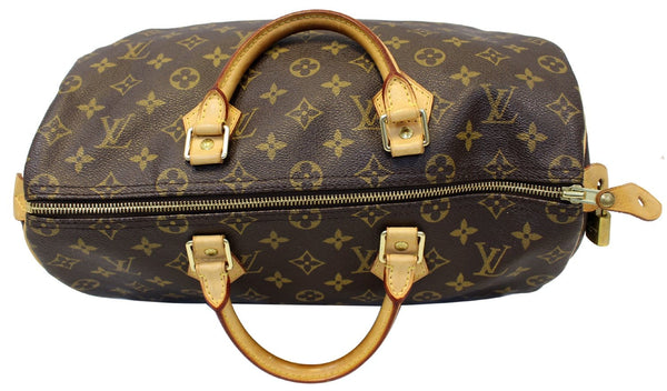 LOUIS VUITTON Monogram Canvas Speedy 35 Satchel Bag