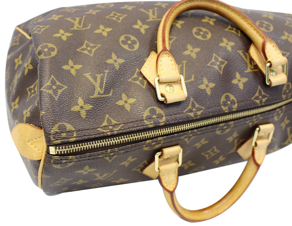 LOUIS VUITTON Monogram Canvas Speedy 35 Satchel Bag