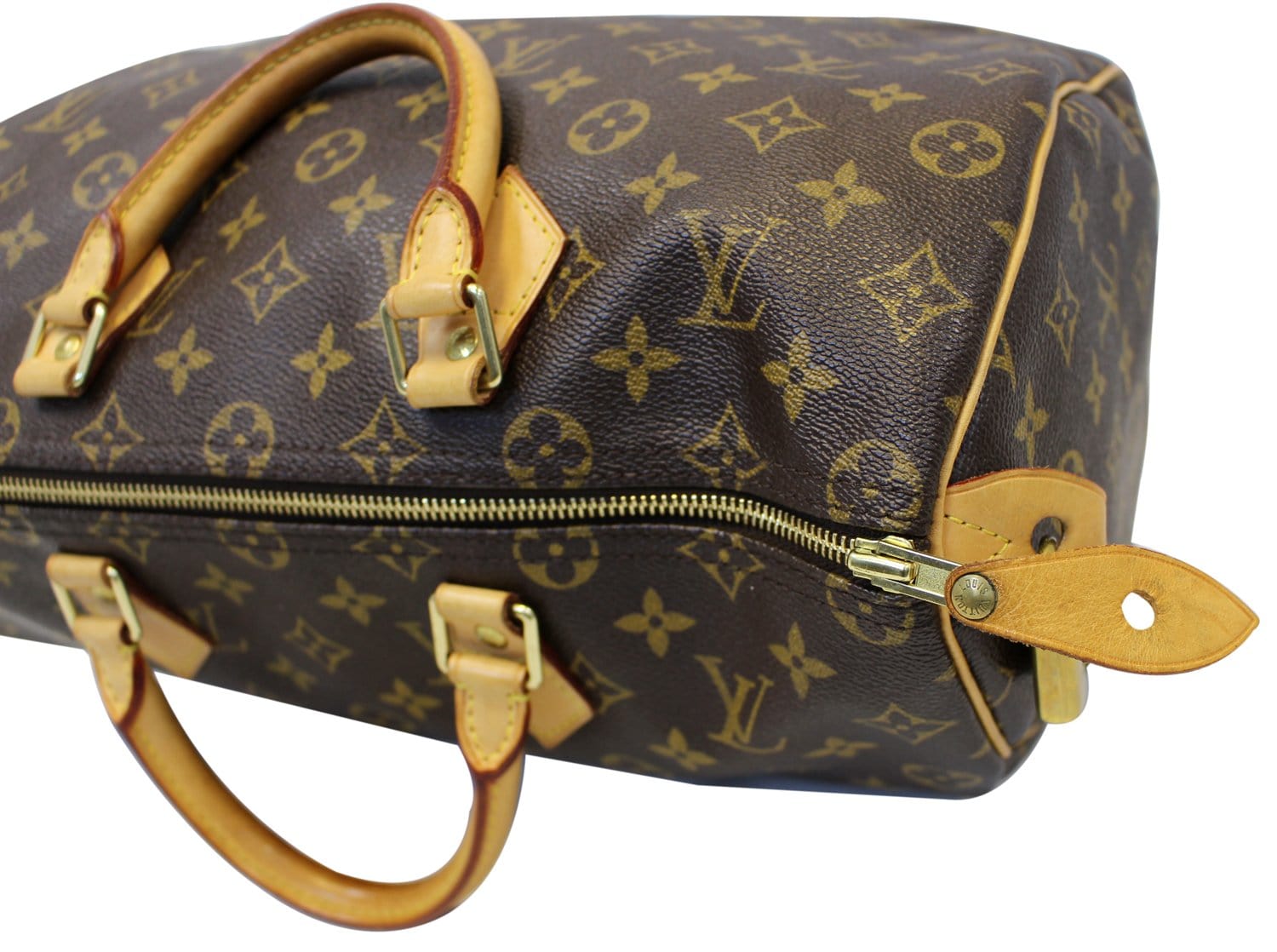 LOUIS VUITTON Monogram Canvas Speedy 35 Satchel Bag