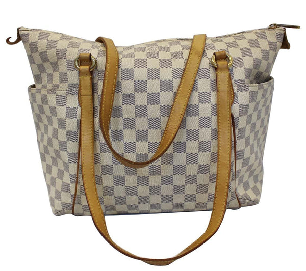 Louis Vuitton Totally MM Damier Azur Shoulder Handbag - lv strap