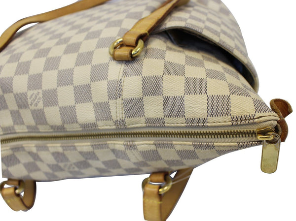 Louis Vuitton Totally MM Damier Azur Shoulder Handbag - lv zip