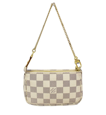 LOUIS VUITTON Damier Azur Mini Pochette Accessoires Pouch