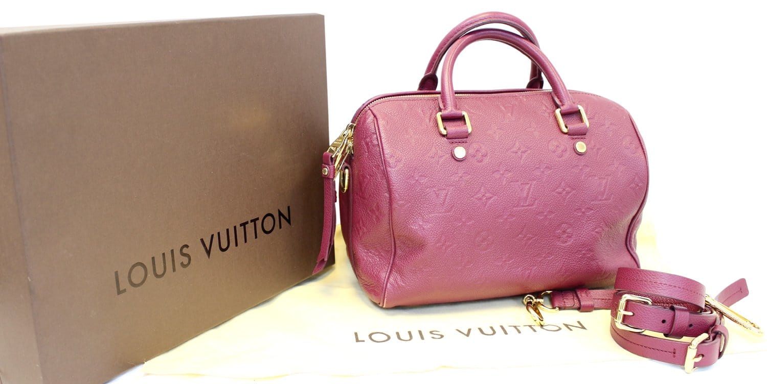 Louis Vuitton, Bags, Rare Authentic Louis Vuitton Empreinte Speedy 25  Taupe Glac Tan Beige